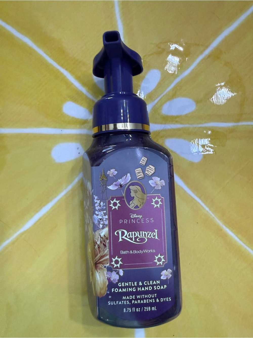 Bath & Body Works Rapunzel Foaming Hand Soap - Purple with Gold Accents